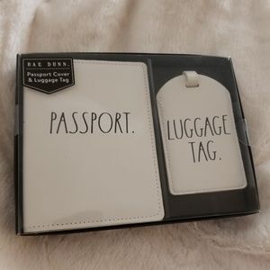 Rae Dunn passport holder & luggage tag